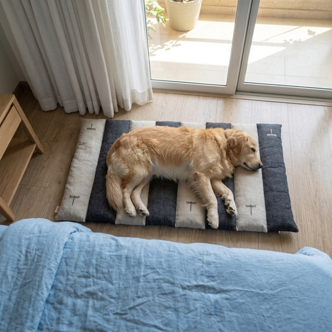 Cotton pet mats Dubai | Dog sleeping mat online UAE| Thick cotton crate mats for dogs Dubai | PoochMate UAE