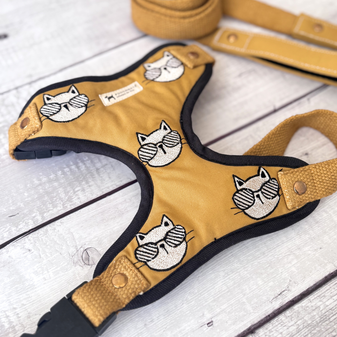 Yellow Dog Harness | Cotton Dog Harness Dubai