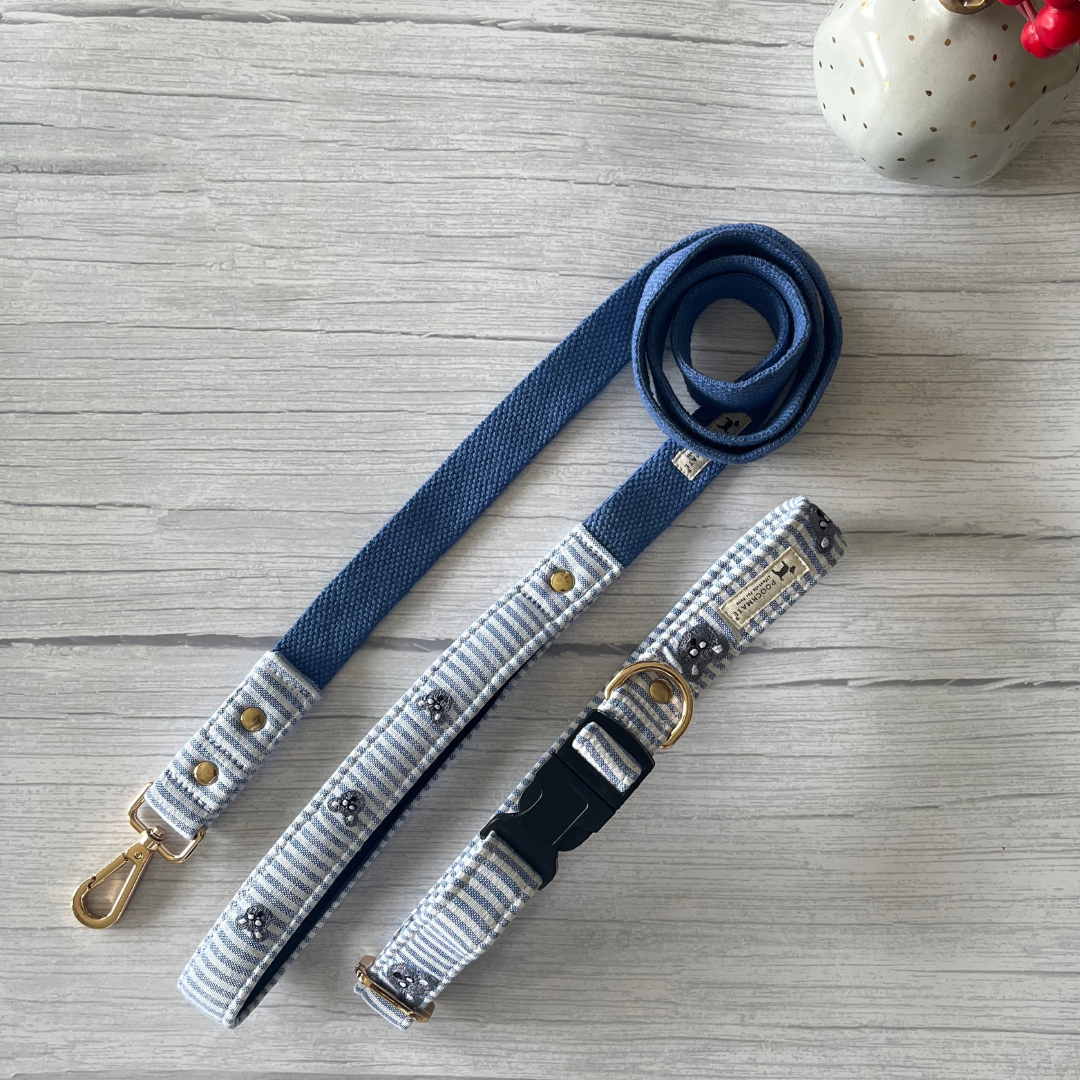 Dog collars & leash sets UAE| Cotton dog collars Dubai