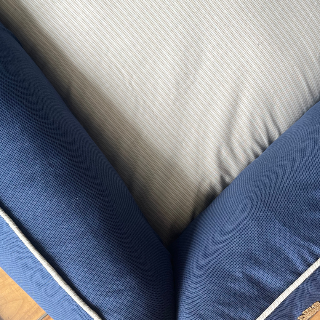 PoochMate OAK 3.0 : Blue & Ivory Dog Bed with Baby Gorilla : Large
