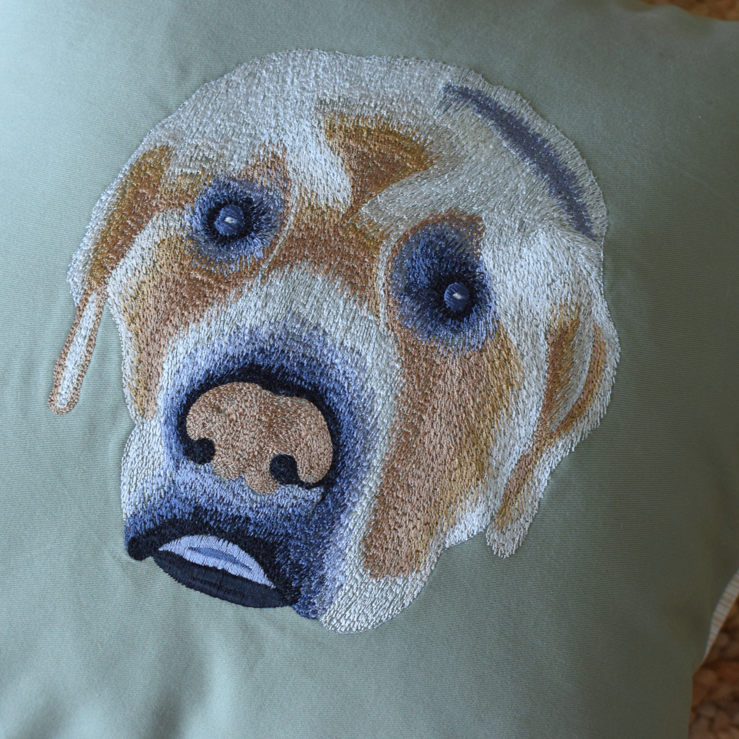 Customized dog cushions Dubai | Cushions with dog face embroidery Dubai