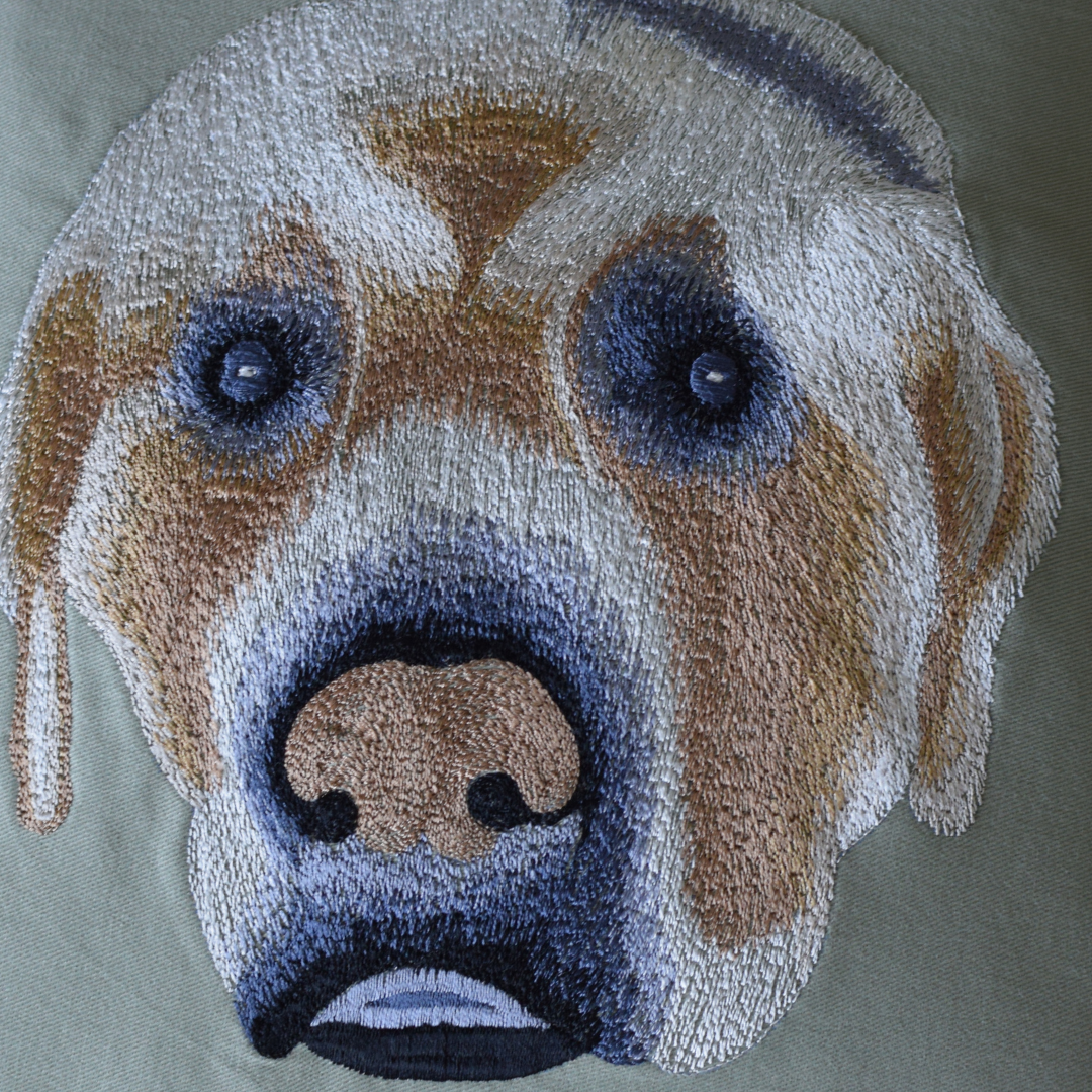 Cushions with dog face embroidery | Personalized dog cushions Dubai