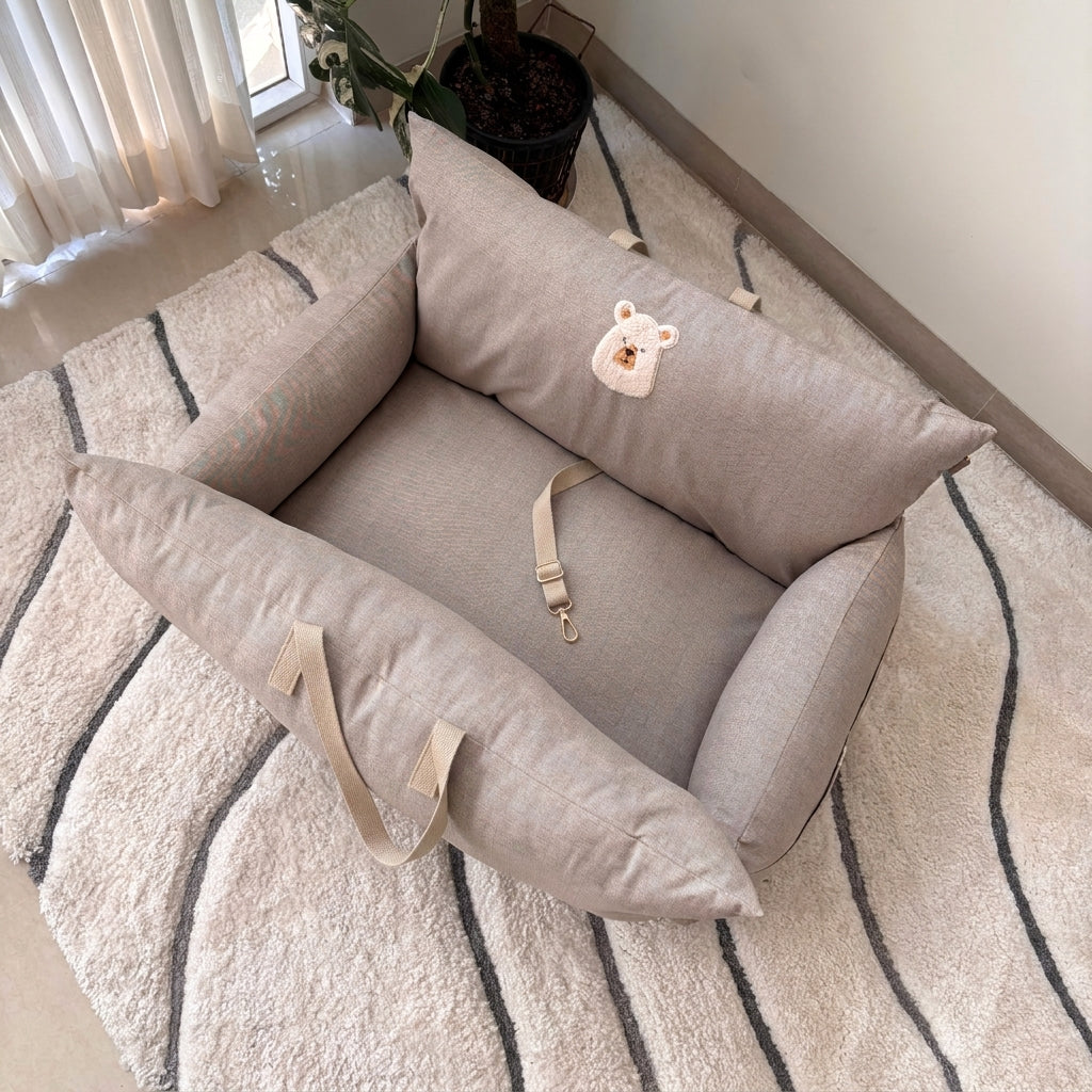 PoochMate UAE Travel Beds | Best Dog Car Seat Dubai| Car seats for large dogs | dog bed for car back seat| Dog car bed | Dog car bed for large dogs