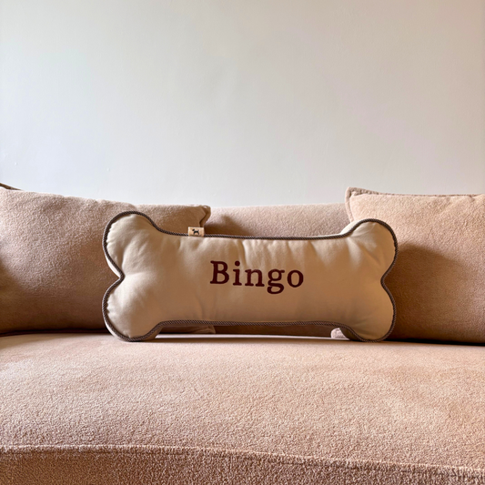 Beige dog Pillow | Dog Pillow with name | Dog Pillows online Dubai