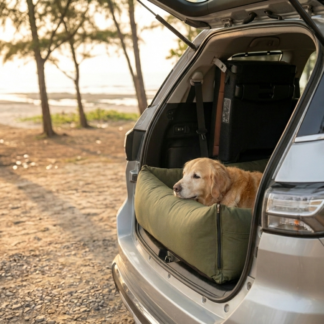 Boot Car seats for dogs | Large dog car seat for SUV| SUV Boot car seat for dogs UAE| XL Dog Car seats | XL Dog Travel beds Dubai