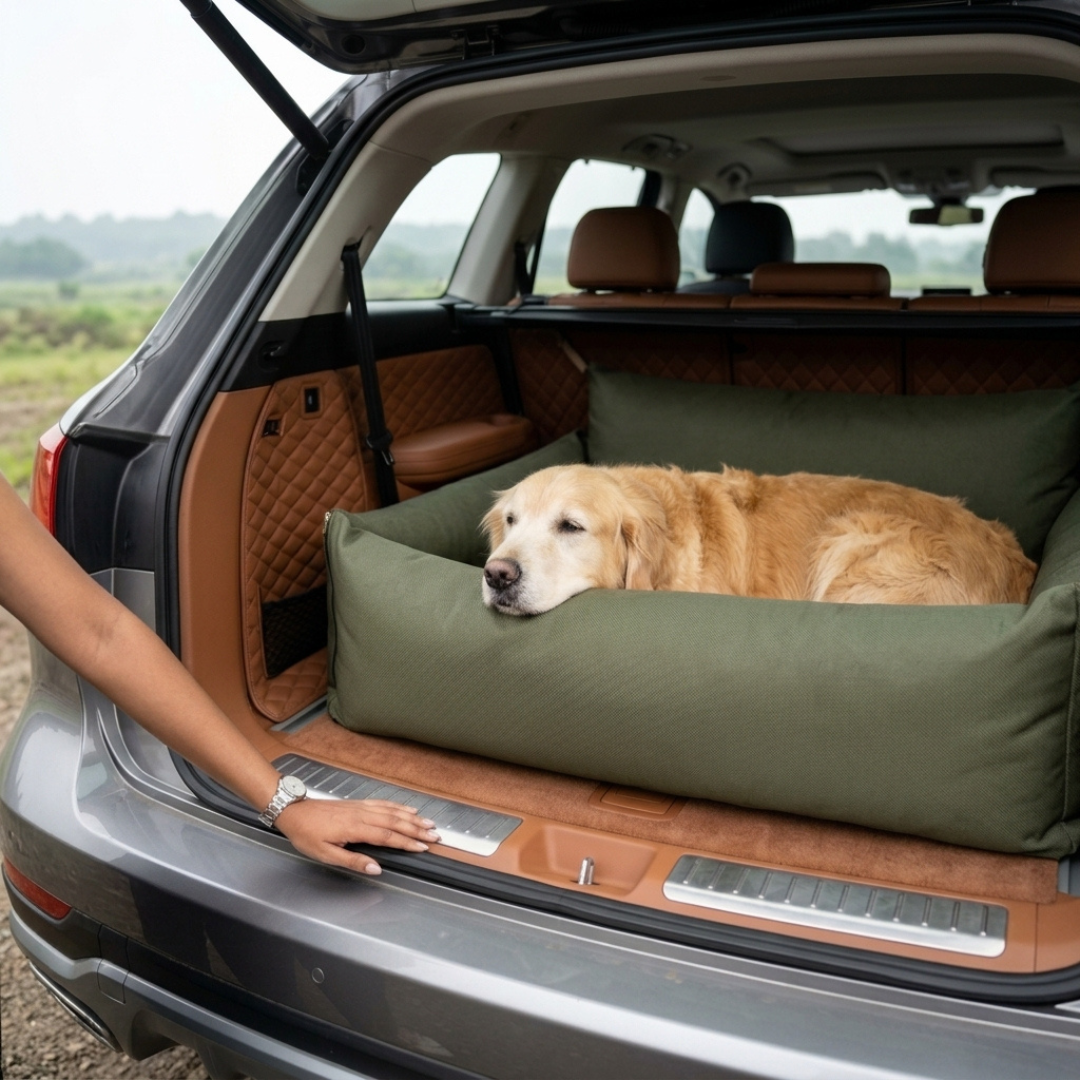 Boot Car seats for dogs | Large dog car seat for SUV| SUV Boot car seat for dogs UAE| XL Dog Car seats | XL Dog Travel beds Dubai