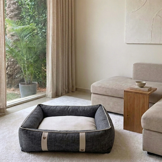 Cotton dog beds online Dubai | Dog beds with washable covers| Best dog beds online UAE | Dog Beds Dubai| PoochMate UAE dog Bed
