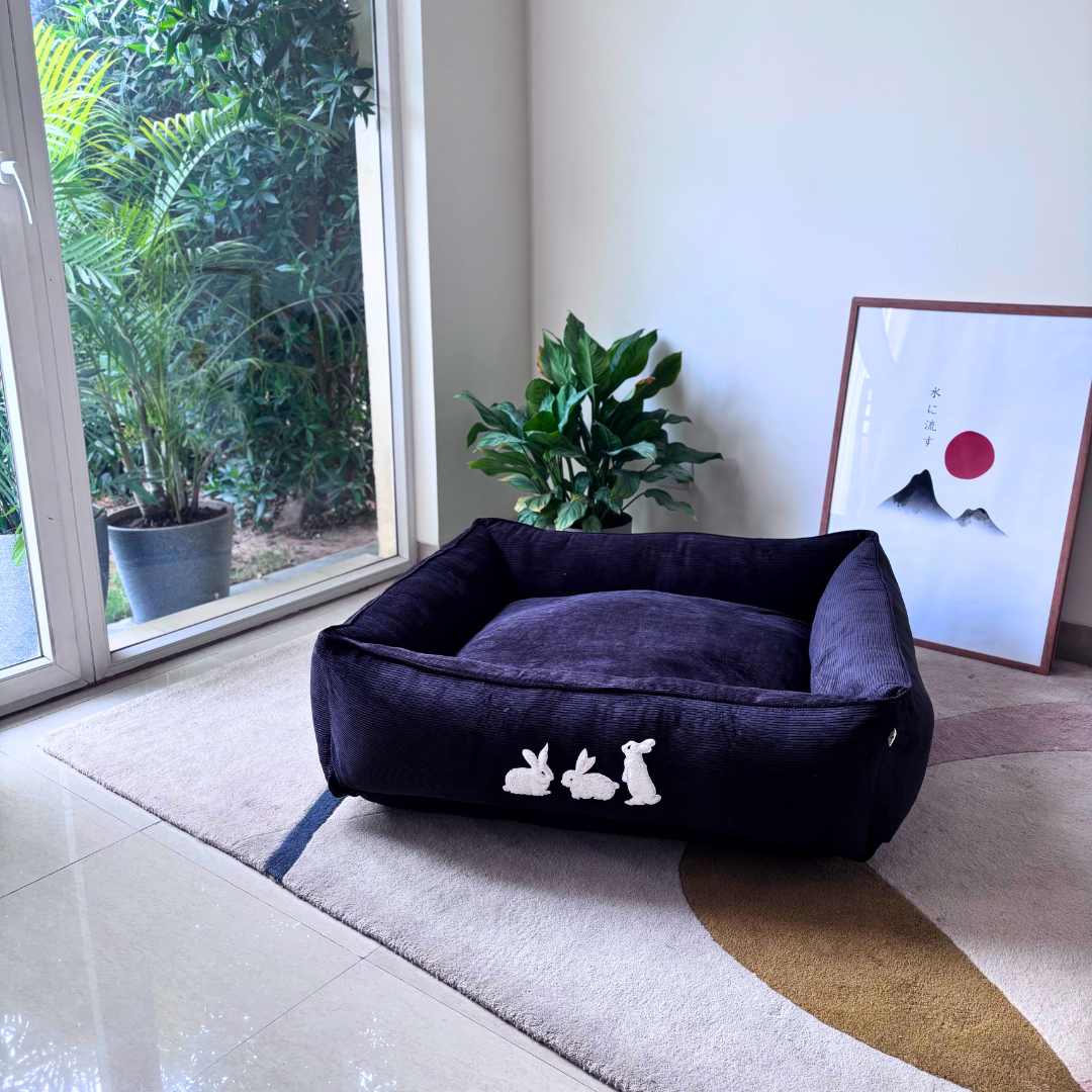 PoochMate UAE | Dog Beds with removable covers online Dubai | Large washable dog beds Dubai | Corduroy Dog Beds UAE