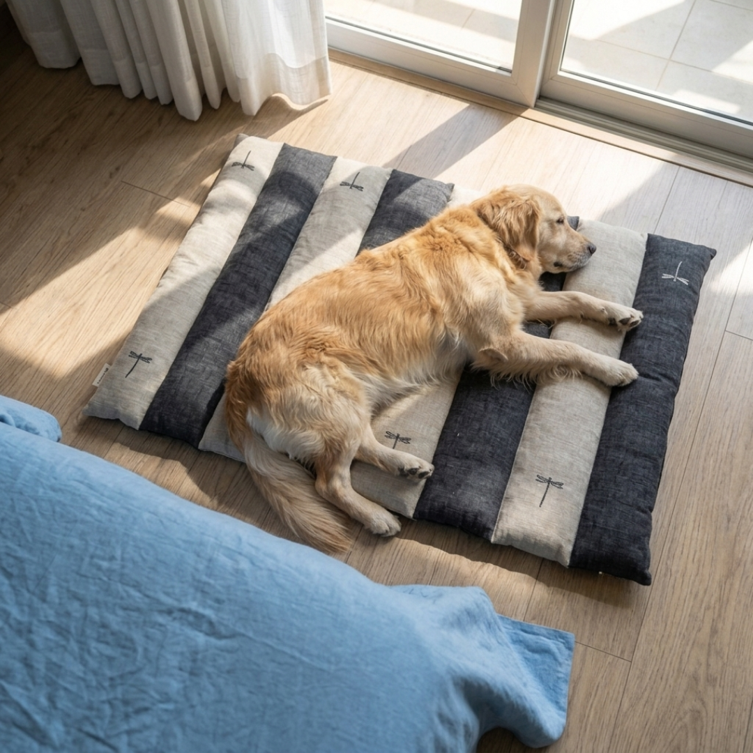 Cotton pet mats Dubai | Dog sleeping mat online UAE| Thick cotton crate mats for dogs Dubai | PoochMate UAE
