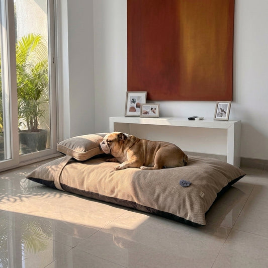 Corduroy Dog Beds Dubai | Dog bed with removable covers | Best dog beds online Dubai| PoochMate UAE Beds