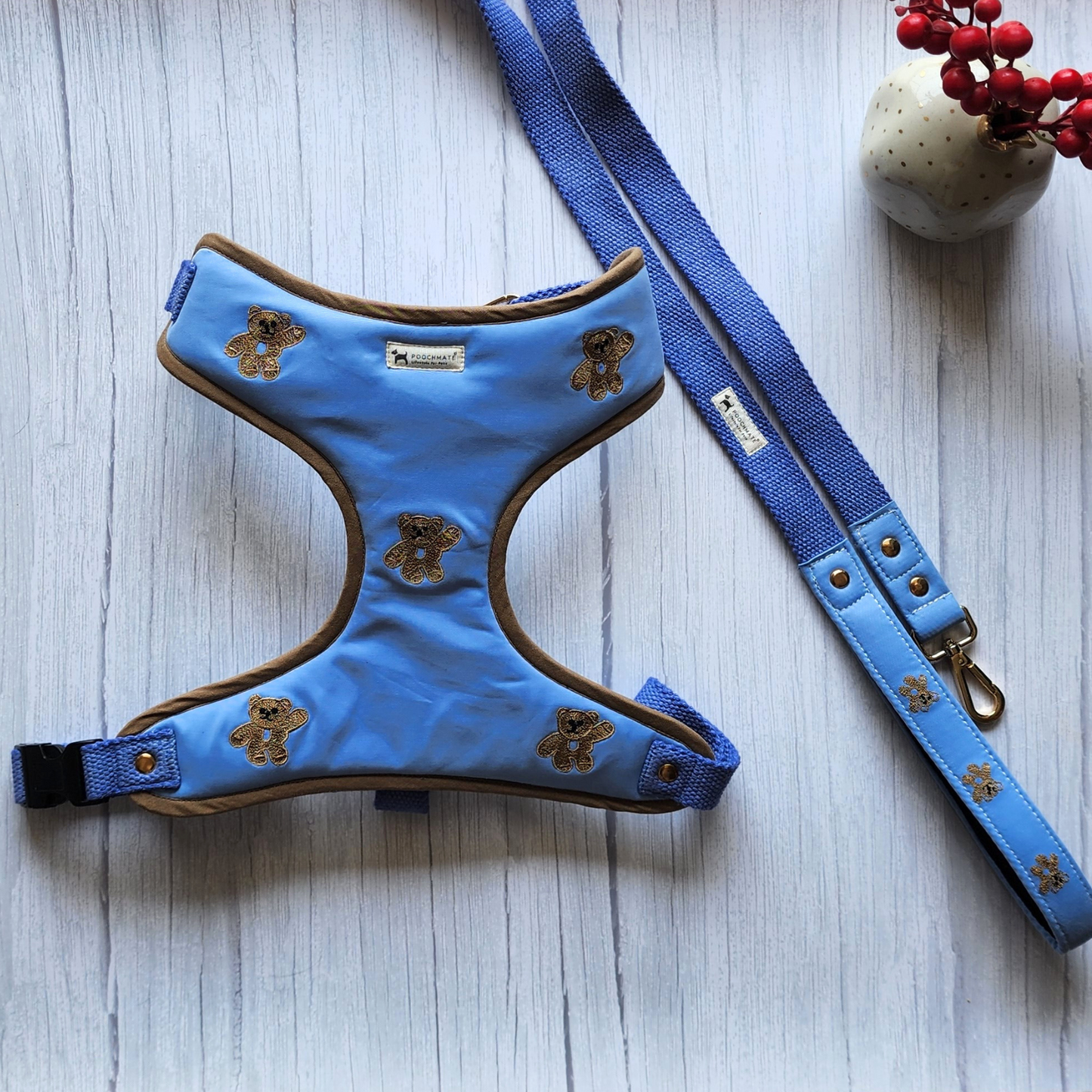 Blue Dog Harness Dubai | Luxury Dog Harness Dubai