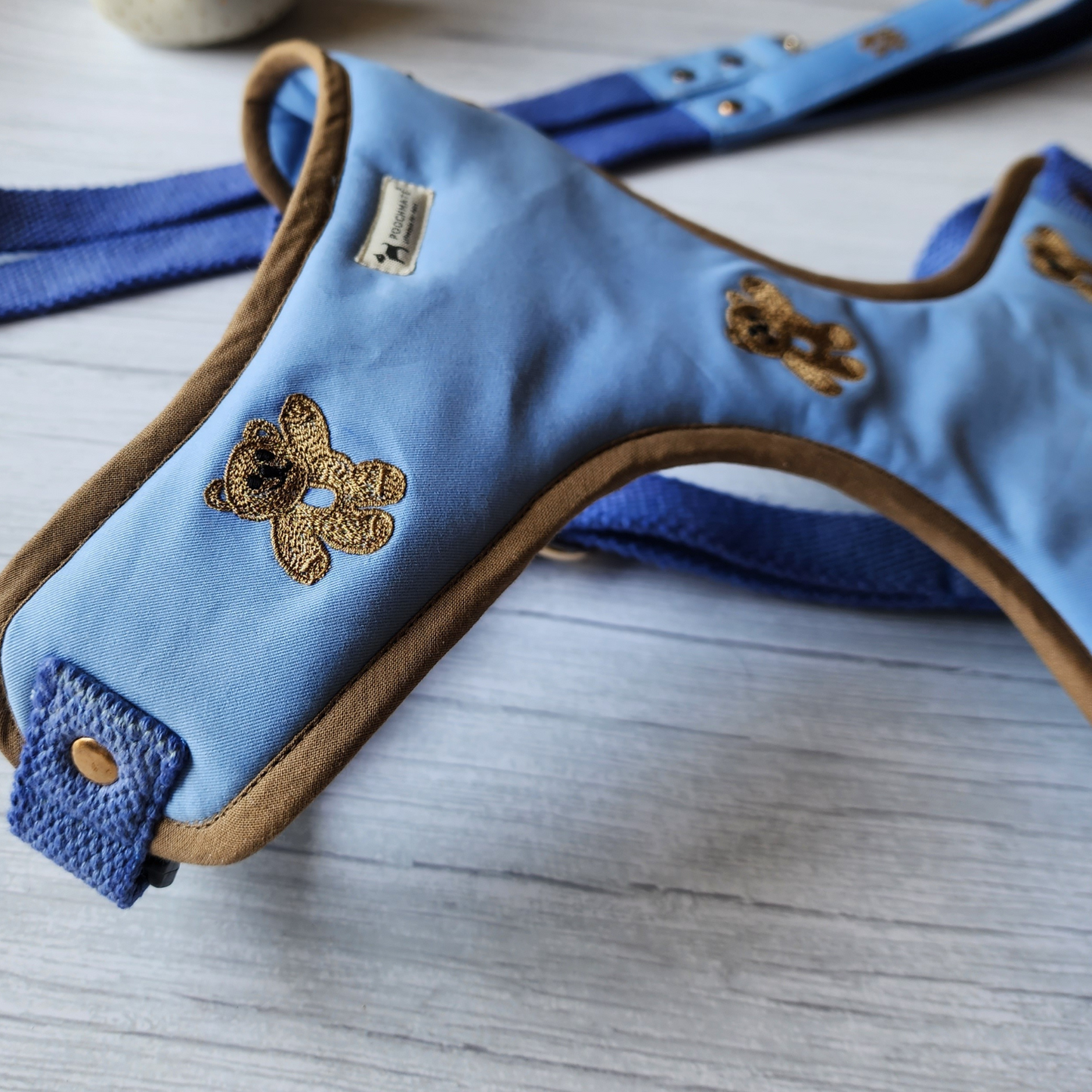 Dog Harness & lead set Dubai | Blue dog Harness UAE