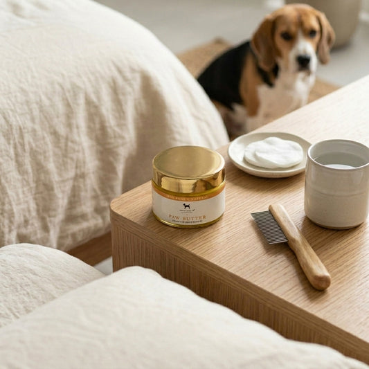 Paw balm for dogs online Dubai | Dog Paw butter Dubai| Dog paws cream | Natural dog grooming | PoochMate UAE