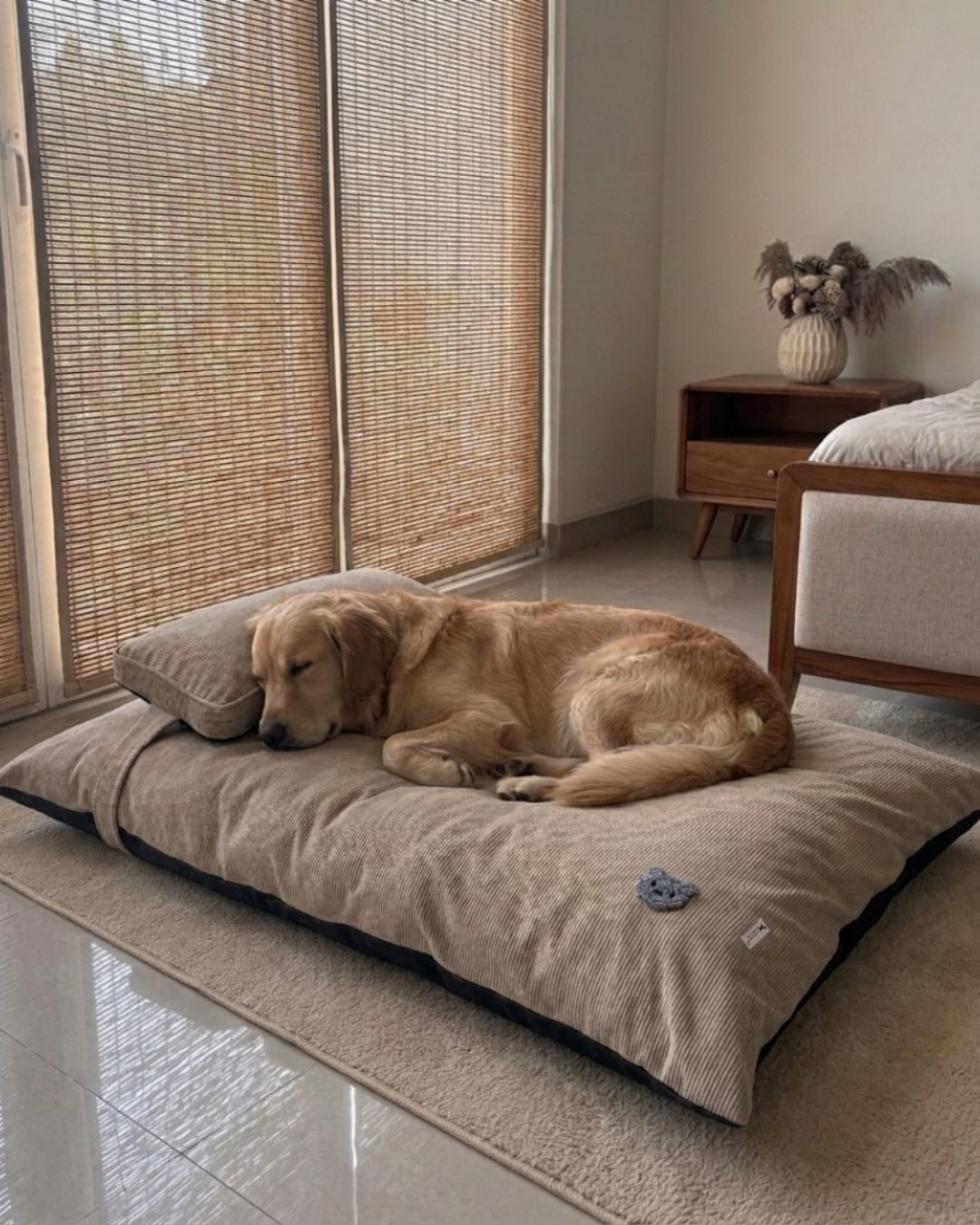 Corduroy Dog Beds Dubai | Dog bed with removable covers | Best dog beds online Dubai| PoochMate UAE Beds