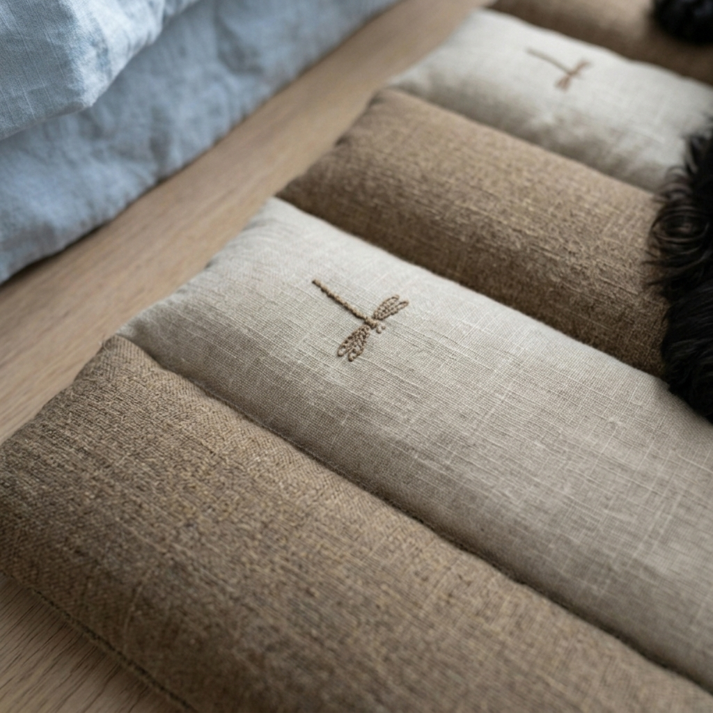 Cotton pet mats Dubai | Dog sleeping mat online UAE| Thick cotton crate mats for dogs Dubai | PoochMate UAE