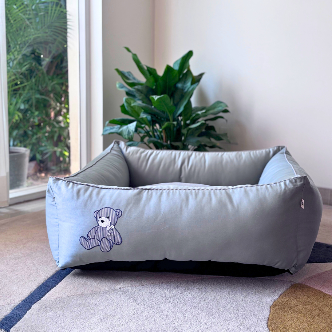 PoochMate Mint Green Teddy Dog Bed