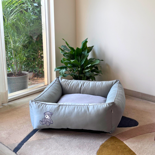 PoochMate Mint Green Teddy Dog Bed