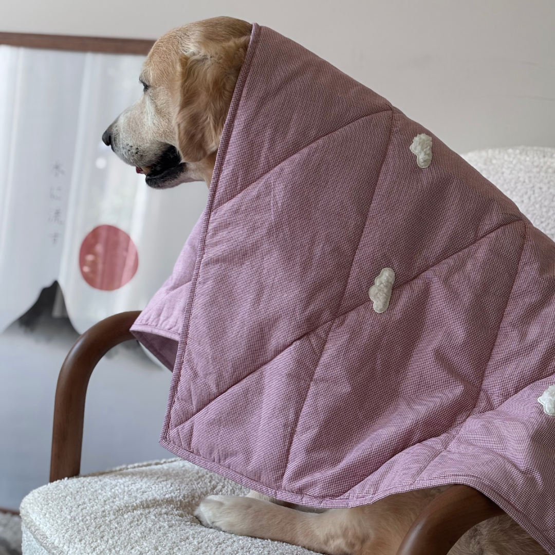 Dog Blankets Dubai | pet blankets online UAE| PoochMate UAE| Dog blankets for bed | Large dog cotton blanket