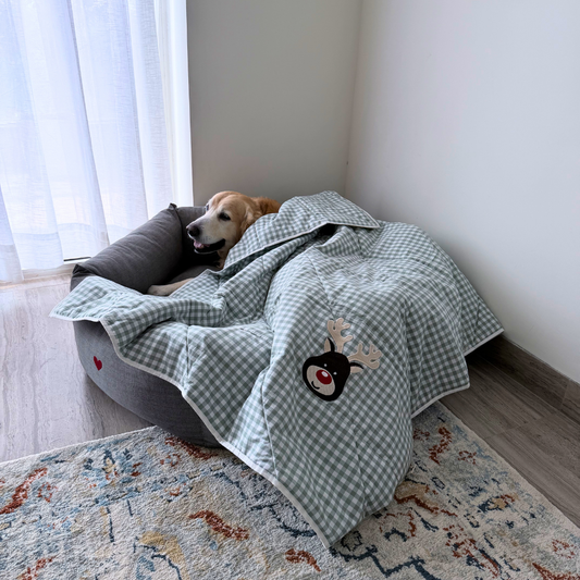 Cotton Pet Blankets Dubai | Soft Puppy Blankets | Washable pet blankets Dubai | Pet Blanket for bed