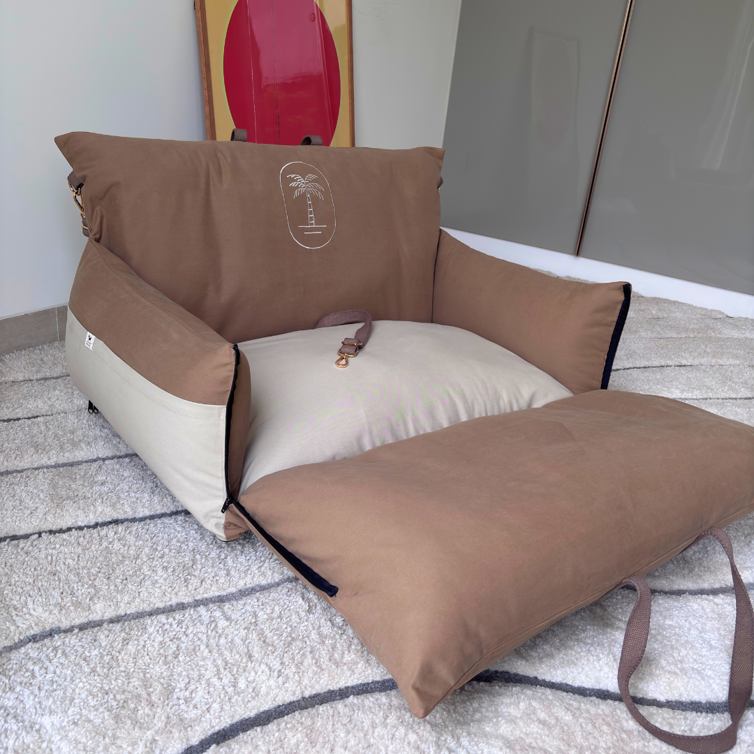 Pet Car Seats online Dubai | Pet Car Seats Abu Dhabi | PoochMate Travel Bed| Car seats for large dogs Dubai