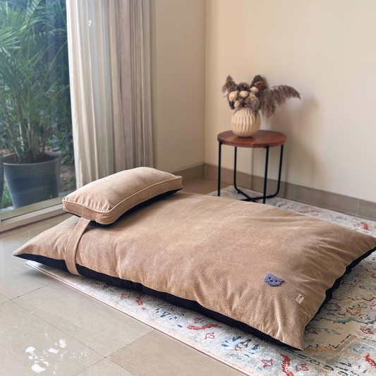 Corduroy Dog Beds Dubai | Dog bed with removable covers | Best dog beds online Dubai| PoochMate UAE Beds