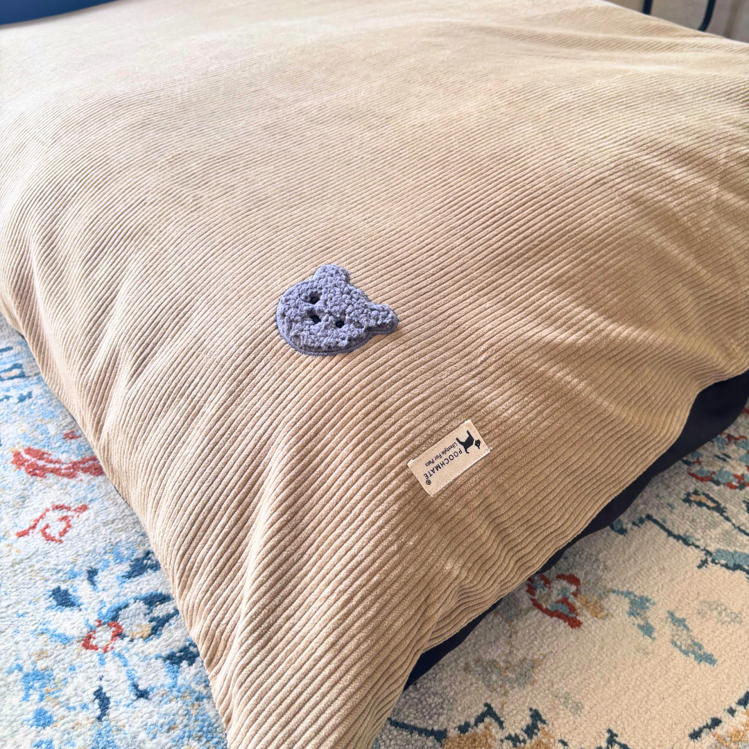Corduroy Dog Beds Dubai | Dog bed with washable covers | Best dog beds online Dubai