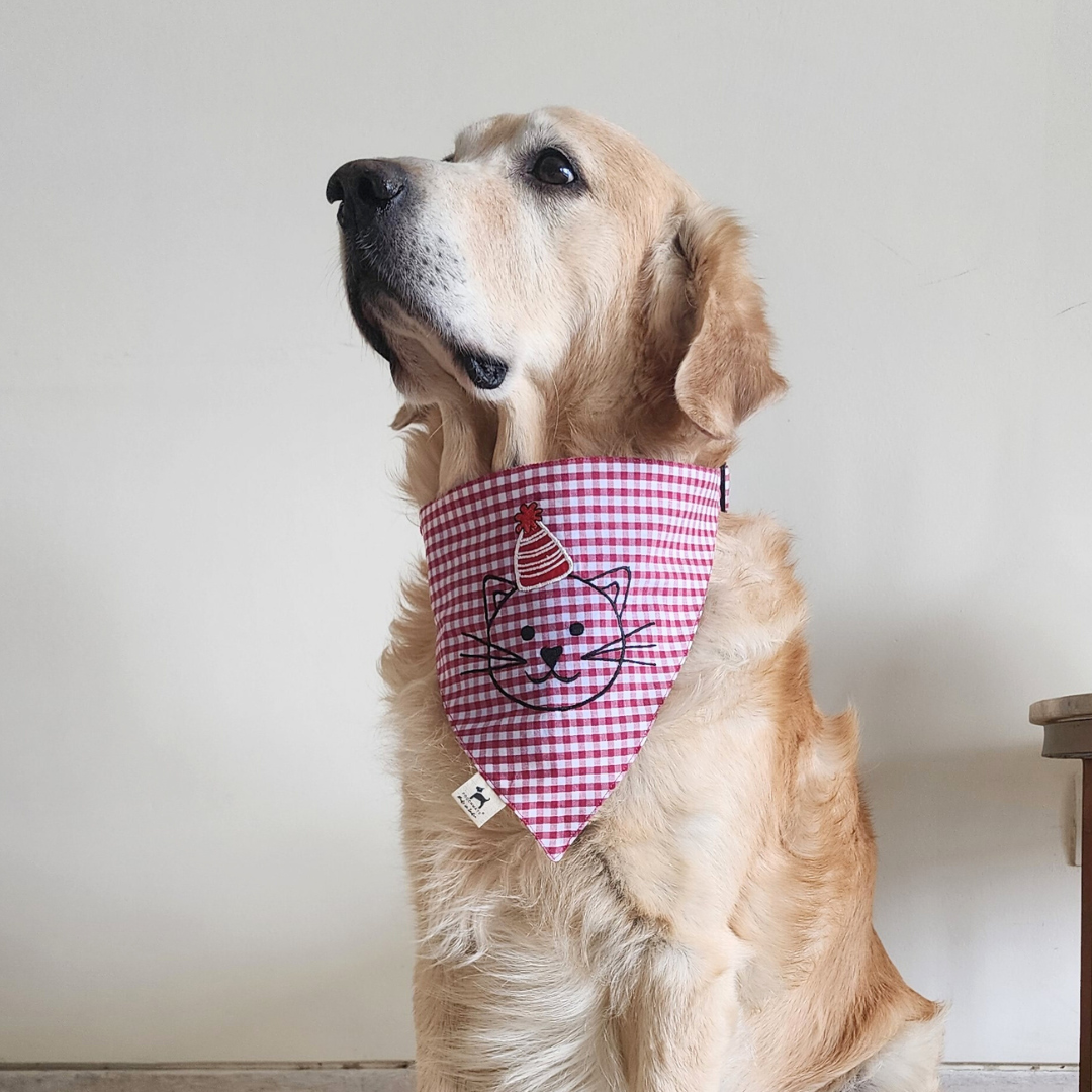 Dog Accessories online UAE| Linen Dog Bandanas UAE