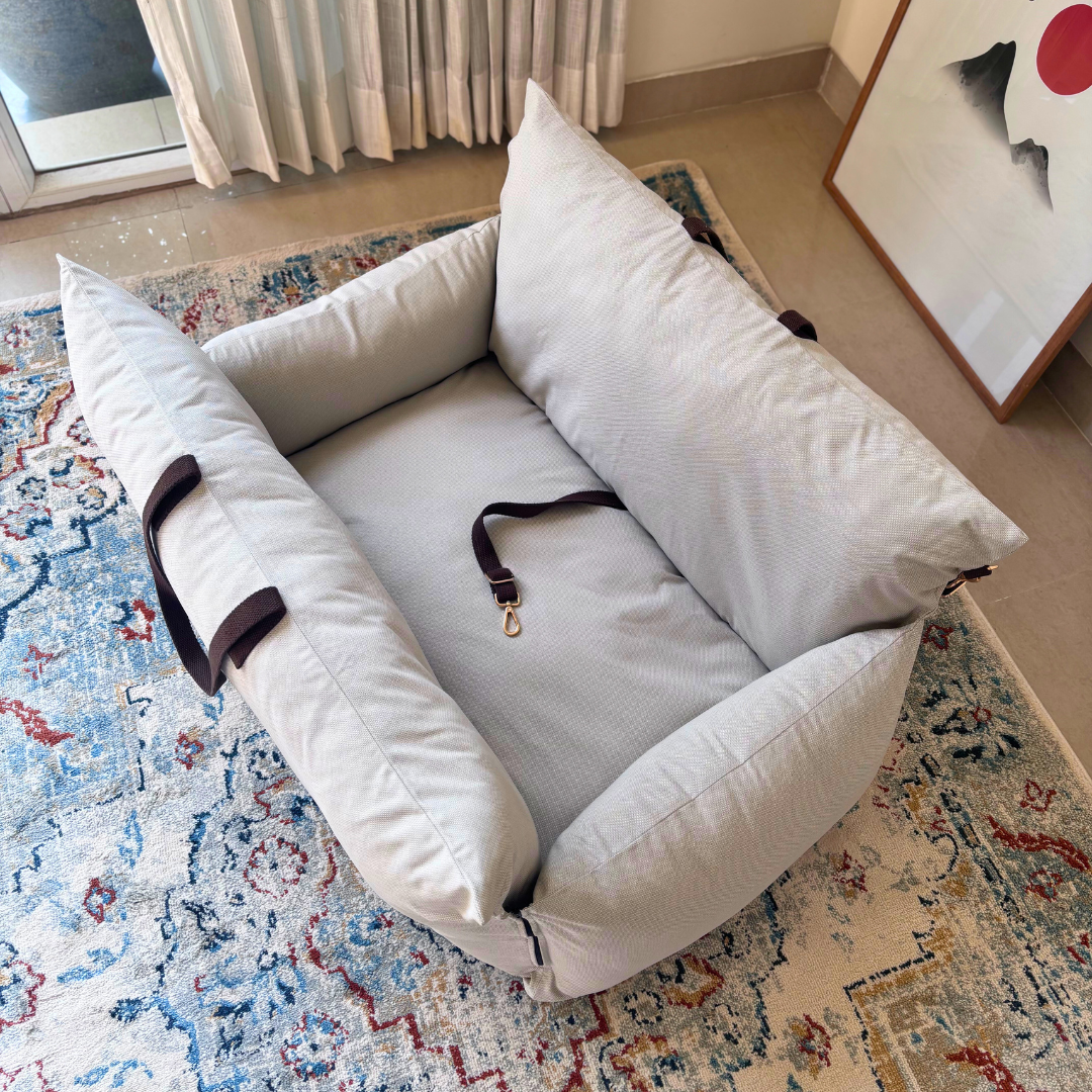 PoochMate Travel Bed for Large Dogs : Ivory