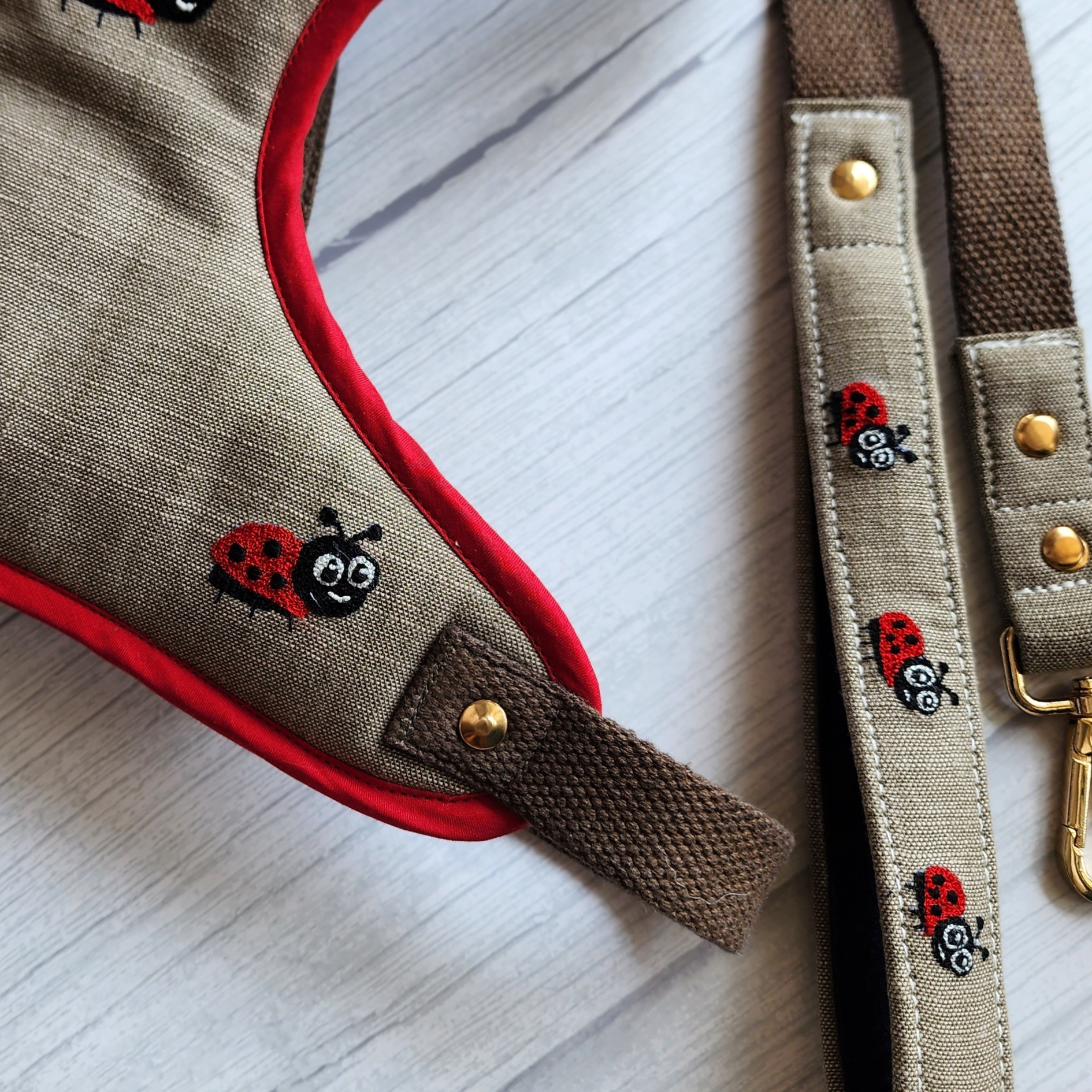 Dog Harness & lead set Dubai | Beige dog Harness UAE