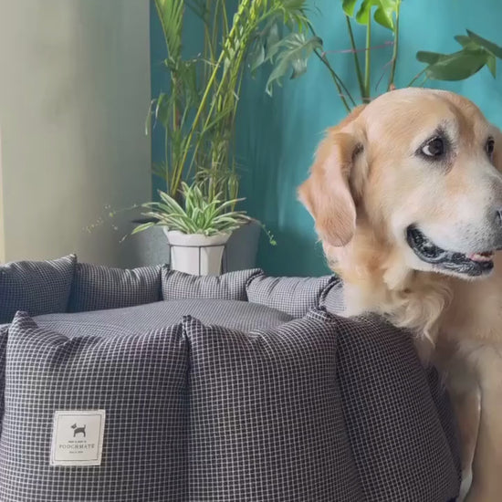 Round dog beds online UK| Luxury dog beds London